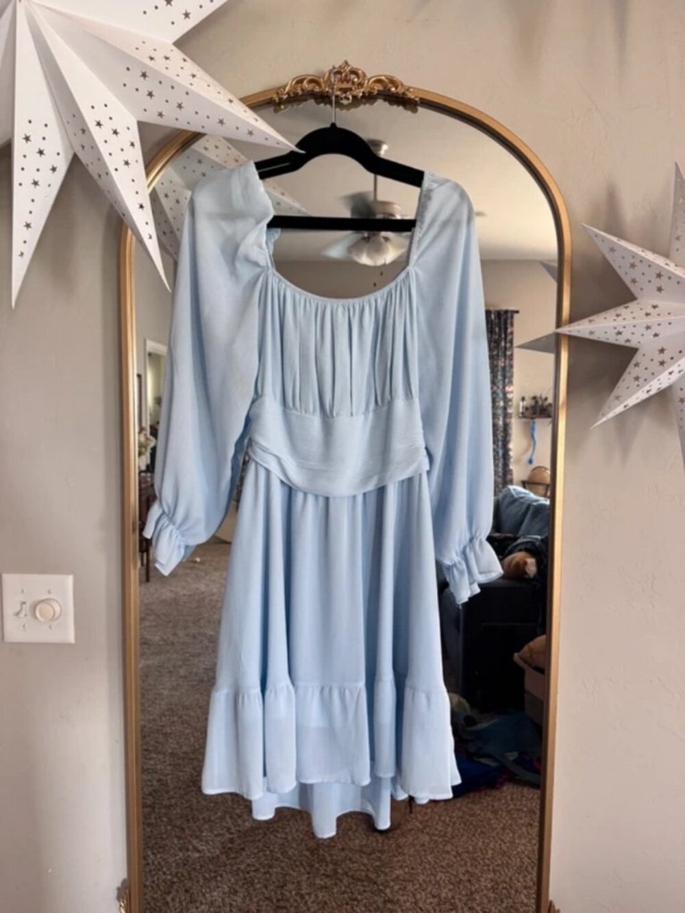 Blue dress